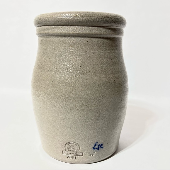 Rowe Pottery Saris Flowers crock - Picture 3 of 6